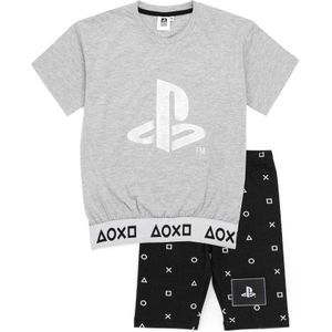 Playstation Pyjamaset voor meisjes (128) (Grijs/Zwart)