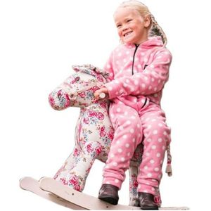 Supreme Products Kinder/Kids Dotty Fleece Jumpsuit (M) (Roze)