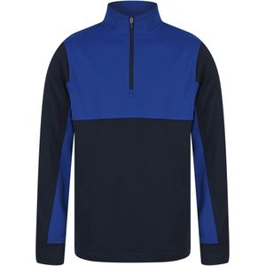 Finden & Hales Heren Track Top met kwart rits (XXS) (Marine/Loyaal Blauw)