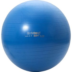 Christopeit Gym bal 75cm incl. pomp blauw