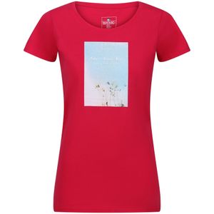 Regatta Dames/Dames Breezed III Bloemen T-shirt (46 DE) (Roze drankje)