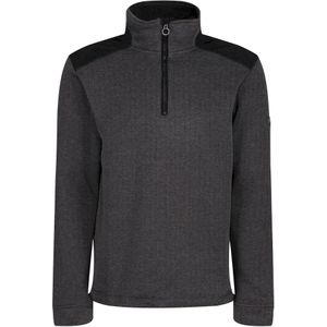 Regatta Heren Holbeck Half Zip Fleece Top (3XL) (Zwart)