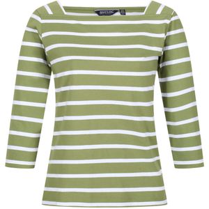 Regatta Dames/dames Polexia Stripe T-shirt (42 DE) (Druivenblad/Wit)