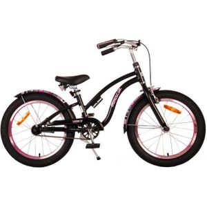 Volare Miracle Cruiser Kinderfiets - Meisjes - 18 inch - Mat Zwart - Prime Collection