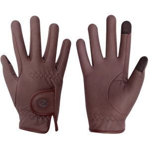 eQUEST GripPro Winter Edition Equestrian Gloves - Brown