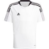 adidas - Tiro 21 Training Jersey Youth - Wit Voetbalshirt - 128