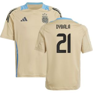 2024-2025 Argentina Training Jersey (Hazy Beige) - Kids (DYBALA 21)