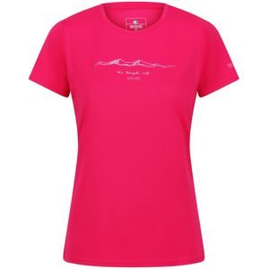 Regatta Dames/Dames Fingal VII The Simple Life Mountain T-Shirt (48 DE) (Roze drankje)