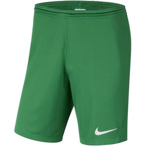Nike - Park III Knit Shorts Junior - Groene Voetbalshorts - 158 - 164
