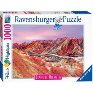 Regenboogbergen, China Puzzel (1000 Stukjes)