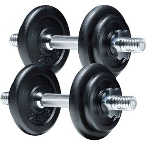 Fit'n Shape Verstelbare Dumbbells 20kg, ijzeren platen