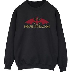 Game Of Thrones: House Of The Dragon Dames/Dames Sweatshirt met Drakenlogo (S) (Zwart)