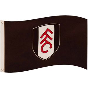 Fulham FC Crest Vlag  (Zwart/Wit/Rood)