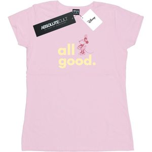 Disney Dames/Dames Minnie Mouse Alles Goed Katoenen T-Shirt (XXL) (Baby Roze)