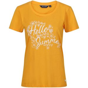 Regatta Dames/Dames Filandra VII Hallo Zomer T-Shirt (34 DE) (Mango-geel)