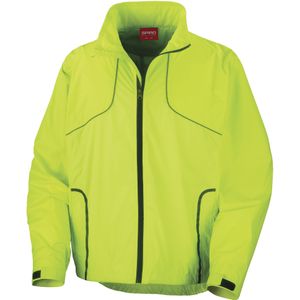 Spiro Heren Sport Crosslite Trail & Track Jacket (Waterdicht, Winddicht & Ademend) (Large) (Neon Lime)
