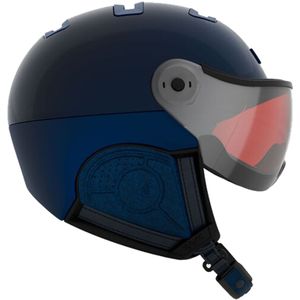 Kask Chrome  Blauw - Skihelm met Vizier - Meekleurend Vizier  (☁/❄/☀) Cat.1-2