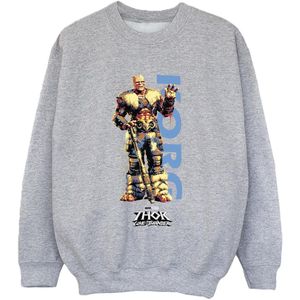 Marvel Jongens Thor Love And Thunder Korg Wave Sweatshirt (152-158) (Sportgrijs)
