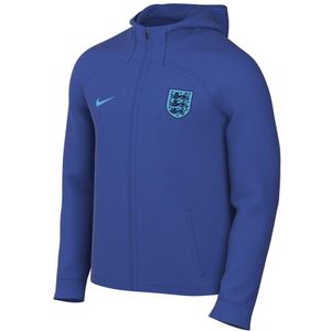 2022-2023 England Strike Hooded Foootball Jacket (Blue)