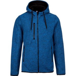 Proact Heren Heather Hooded Jacket (XL) (Licht Koninklijk Blauw Melange)