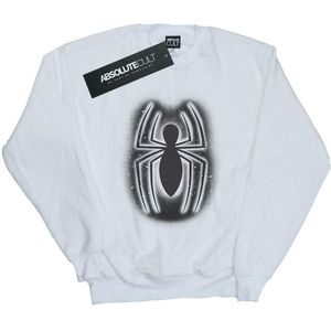 Marvel Jongens Spider-Man Graffiti Logo Sweatshirt (128) (Wit)