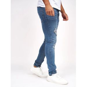 Crosshatch Heren Kinistion Jeans (30R) (Stone Wash)