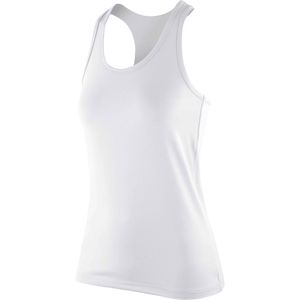 Spiro Dames/dames Impact Softex Sleeveless Fitness Vest Top (XL) (Wit)