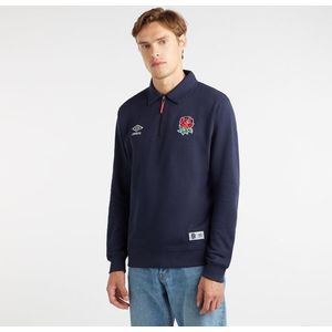 Umbro Heren Dynasty Engeland Rugby Polo Sweatshirt (XL) (Navy Blazer)
