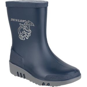 Dunlop Mini Childrens Unisex Elephant Wellington Boots (28 EU) (Blauw/Grijs)