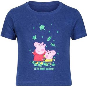 Regatta Kinder/Kids Peppa Pig T-shirt met korte mouwen en opdruk (110) (Koningsblauw)