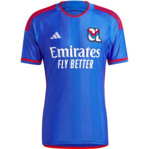 Adidas Olympique Lyon 23/24 Short Sleeve T-shirt Away Blauw XL