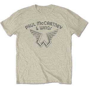 Paul McCartney Dames/Dames Wings Logo T-shirt (S) (Natuurlijk)