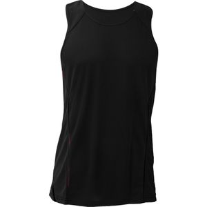 GAMEGEAR ® Heren Cooltex® Sports Sleevless Vest Top / Herensportkleding (Large) (Zwart/Zwart)