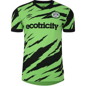 Umbro Heren 23/24 Forest Green Rovers FC Thuisshirt (M) (Groen/zwart)