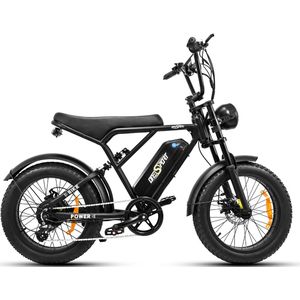 OneSport ONES3 Moped Style Elektrische Fiets, 48V 17AH 500W, 20*4.0 Dikke Banden, Bereik 50KM