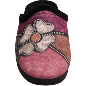 Sleepers Dames/dames Kimberly Bloemensnijder Muilezel Slippers (36 EU) (Zwart/Paars/Blauw/Zilver)