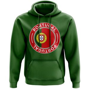Portugal Football Badge Hoodie (Green)