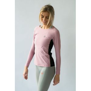 JUSS7 Sportswear Sport Longsleeve Extra Long Shirt - Lila - L