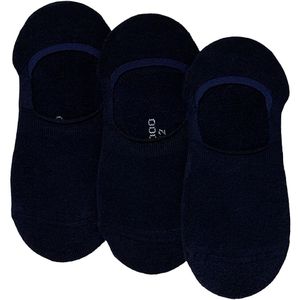 Apollo - Bamboe Footies - Badstof zool - Navy blauw - Maat 39/42 - Unisex - Naadloze sokken - sneakersokken - Bamboe