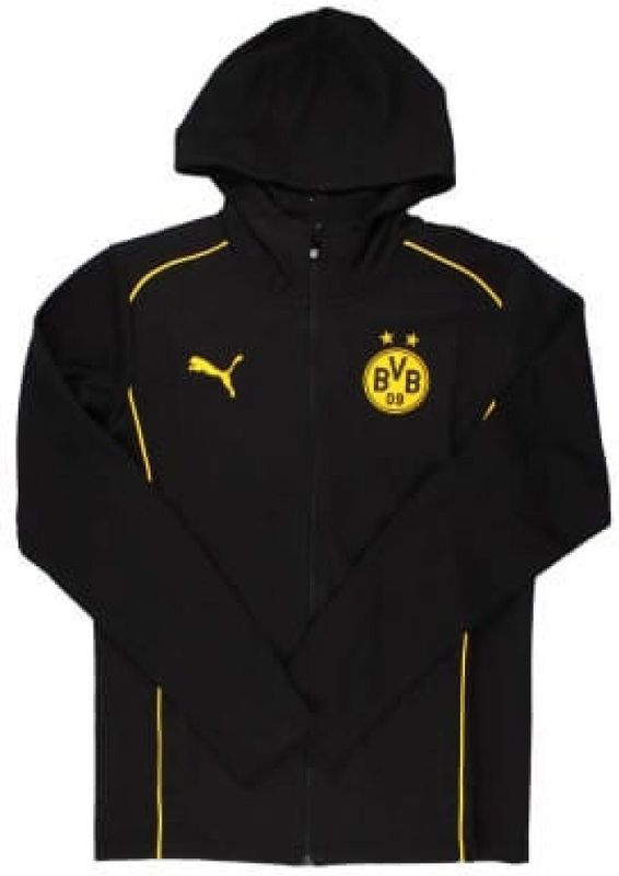 2024-2025 Borussia Dortmund Casuals Hooded Jacket (Black)