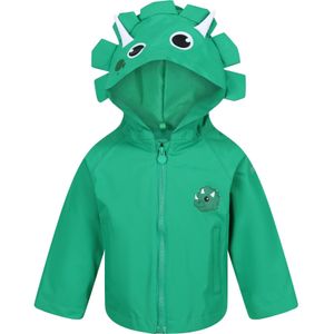 Regatta Waterdichte jas voor kinderen/Kinderen Stompy de dinosaurus (4 Years) (Jellybean Groen)