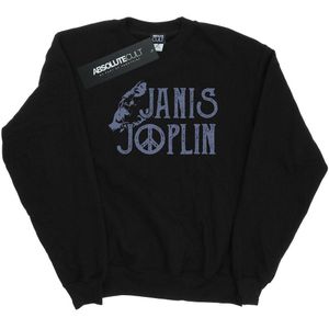 Janis Joplin Meisjes Type Logo Sweatshirt (152-158) (Zwart)