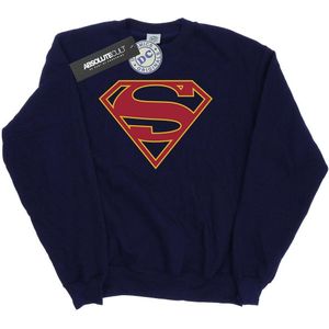 DC Comics Jongens Supergirl Logo Sweatshirt (152-158) (Marineblauw)