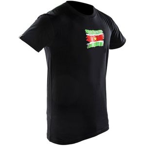 Joya Vlag T - Shirt - Suriname - Zwart - XXL