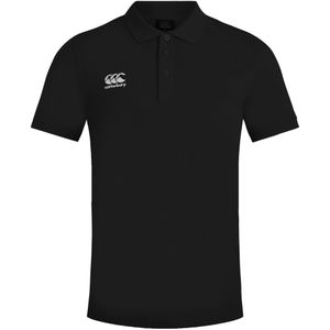 Canterbury Heren Waimak korte mouw Pique Polo Shirt (XL) (Zwart)
