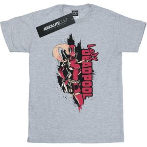 Marvel Heren Deadpool Lady Deadpool T-Shirt (XL) (Sportgrijs)