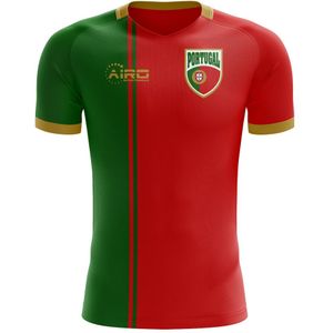 2023-2024 Portugal Flag Home Concept Football Shirt - Kids (Long Sleeve)