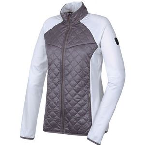 outdoorvest Elsa dames polyester wit/grijs maat 36