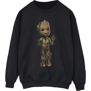 Marvel Heren I Am Groot Wave Pose Sweatshirt (XXL) (Zwart)