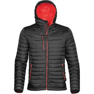 Stormtech Heren Zwaartekrachtkap Thermisch Winterjasje (Duurzaam Waterbestendig) (XL) (Zwart/Rood)